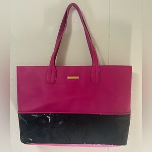 Juicy Couture Pink and Black Tote Bag